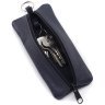 Довга ключниця із натуральної шкіри темно-синього кольору на блискавці ST Leather 70833 - 3