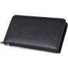 Чорний чоловічий гаманець клатч в класичному стилі VINTAGE STYLE (14461) - 4