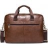 Классическая мужская сумка под ноутбук из натуральной коричневой кожи VINTAGE STYLE (14642) - 3