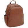 Жіночий рюкзак з екошкіри коричневого кольору на два відділення Monsen 71833 - 1