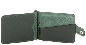 Зажим для денег зеленого цвета на застежке ST Leather (16870)