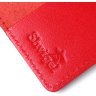Женская кожаная обложка на паспорт красного цвета с тиснением SHVIGEL (2413981) - 5