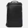 Чоловічий шкіряний рюкзак у класичному чорному кольорі з відсіком під ноутбук Ricco Grande 72433 - 2