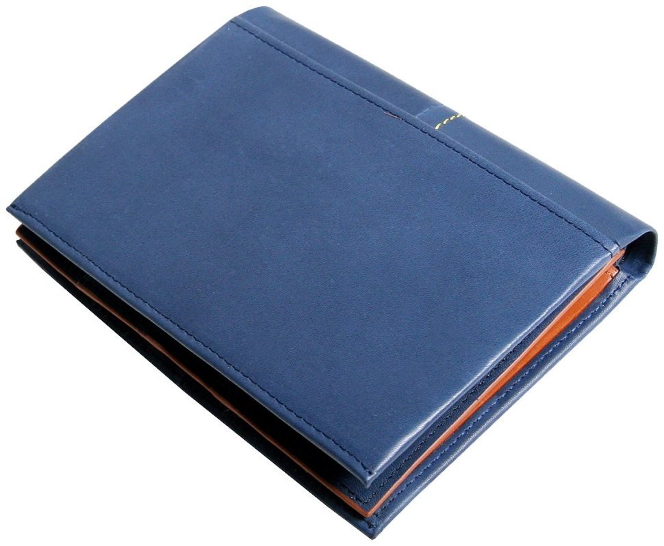 Чоловіче сине портмоне Beverly Hills з блоком для карток Vip Collection 102533 modnotak фото №3