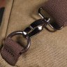 Оливковая мужская сумка через плечо из плотного текстиля с USB кабелем - Vintage (2421223) - 9
