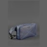 Темно-синяя сумка-бананка ручной работы из натуральной кожи BlankNote Dropbag Maxi (12690) - 4