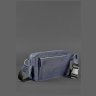 Темно-синяя сумка-бананка ручной работы из натуральной кожи BlankNote Dropbag Maxi (12690) - 6