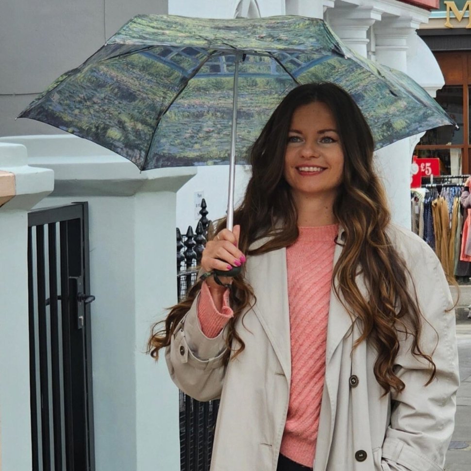 Зонт женский Fulton National Gallery Tiny-2 L794 Water Lily Pond (Механика, складной, разноцветный с рисунком «Пруд с кувшинками») 93833 фото №2 Зонт женский Fulton National Gallery Tiny-2 L794 Water Lily Pond (Механика, складной, разноцветный с рисунком «Пруд с кувшинками») 93833 modnotak фото №2