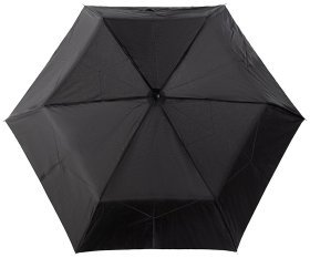 Женский зонт Incognito-3 L407 Black (механика, складной, однотонный черный) 93933