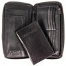 Дорожное мужское портмоне из гладкой кожи со съемным блоком для паспотра Ashwood TW01 черного цвета 94033 фото №5 Дорожное мужское портмоне из гладкой кожи со съемным блоком для паспотра Ashwood TW01 черного цвета 94033 modnotak фото - 5