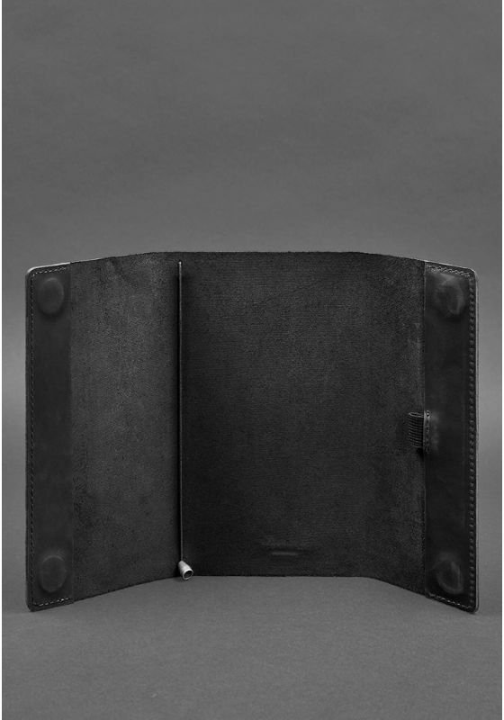 Блокнот (софт-бук) з обкладинкою з чорної шкіри Crazy Horse - BlankNote (14133)