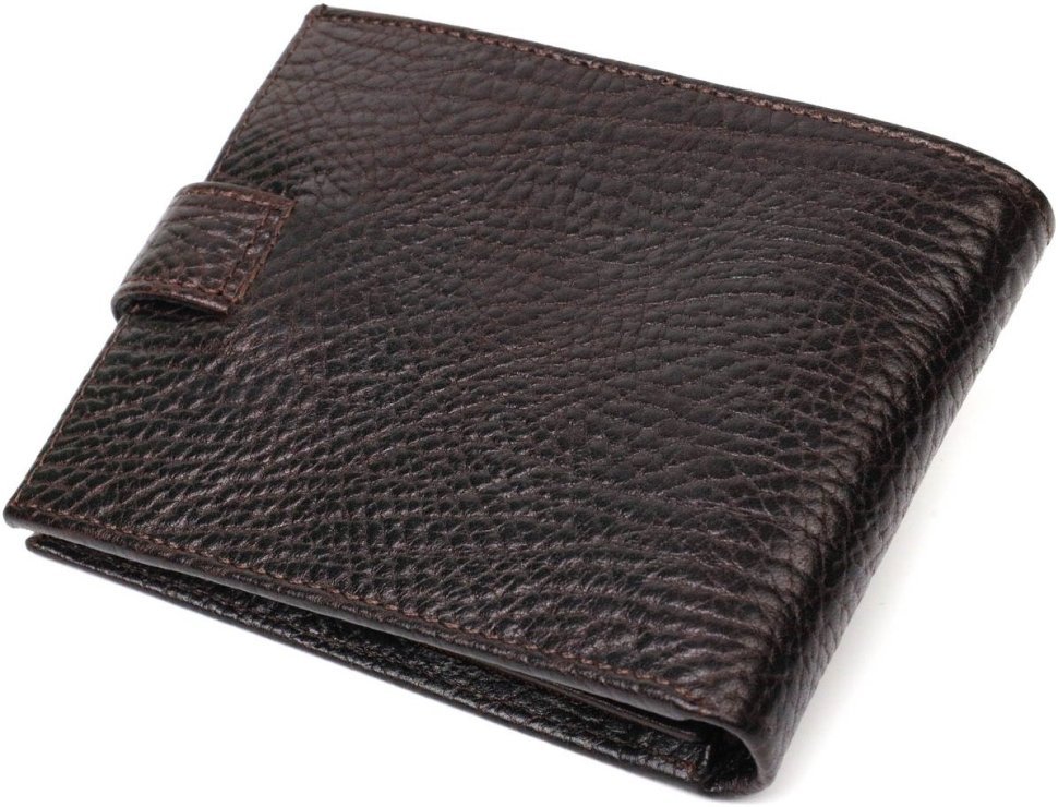 Коричневий чоловічий гаманець горизонтального формату з натуральної шкіри Tony Bellucci (2422016)