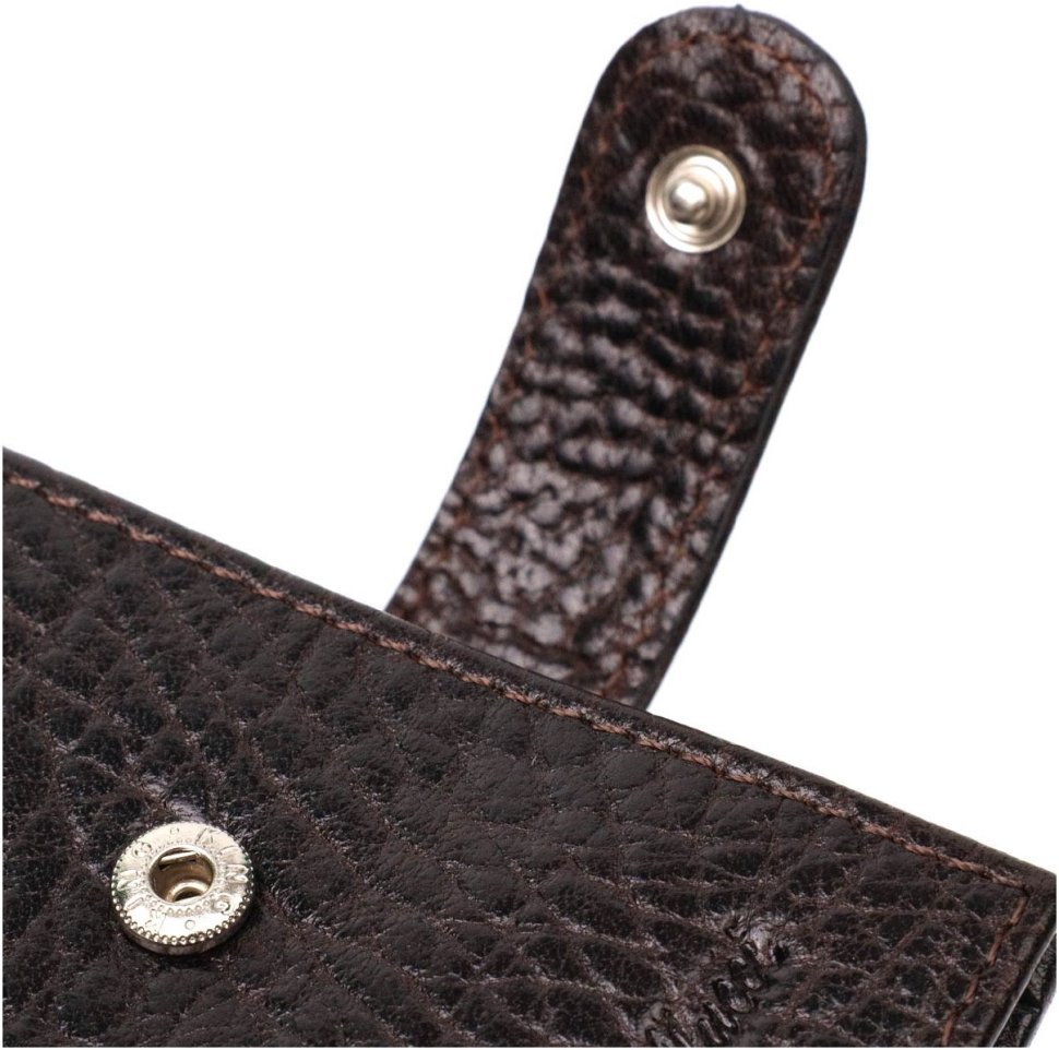 Коричневий чоловічий гаманець горизонтального формату з натуральної шкіри Tony Bellucci (2422016)