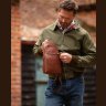 Чоловічий слінг із натуральної шкіри каштанового кольору Ashwood 94233 фото №3 Чоловічий слінг із натуральної шкіри каштанового кольору Ashwood 94233 modnotak фото - 3