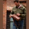 Чоловічий слінг із натуральної шкіри каштанового кольору Ashwood 94233 фото №4 Чоловічий слінг із натуральної шкіри каштанового кольору Ashwood 94233 modnotak фото - 4