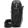 Удобная кожаная сумка через плечо из натуральной кожи черного цвета Vintage (20034) - 4