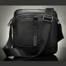 Удобная кожаная сумка через плечо из натуральной кожи черного цвета Vintage (20034) - 8
