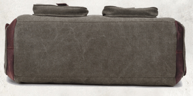 Міцна сіра текстильна сумка з блискавичною застібкою Vintage (20066)