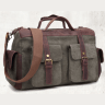 Прочная серая текстильная сумка с молниевой застежкой Vintage (20066) - 4