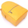 Желтый женский рюкзак из износостойкой натуральной кожи флотар Shvigel (16306) - 3