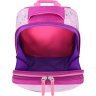 Рожевий шкільний рюкзак для дівчаток із текстилю на два відділення Bagland (55333) - 5