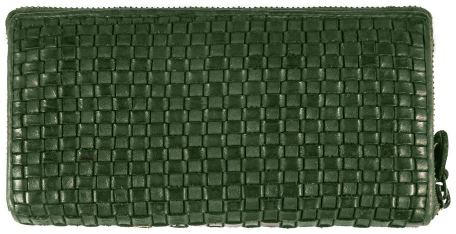Женский вместительный кошелек из натуральной плетеной кожи на молнии Ashwood D81 зеленого цвета 95433 фото №2 Женский вместительный кошелек из натуральной плетеной кожи на молнии Ashwood D81 зеленого цвета 95433 modnotak фото №2