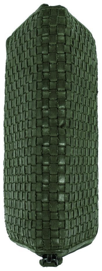 Женский вместительный кошелек из натуральной плетеной кожи на молнии Ashwood D81 зеленого цвета 95433 фото №4 Женский вместительный кошелек из натуральной плетеной кожи на молнии Ashwood D81 зеленого цвета 95433 modnotak фото №4