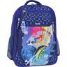 Синий школьный рюкзак из текстиля с дизайнерским принтом Bagland (55533) - 1