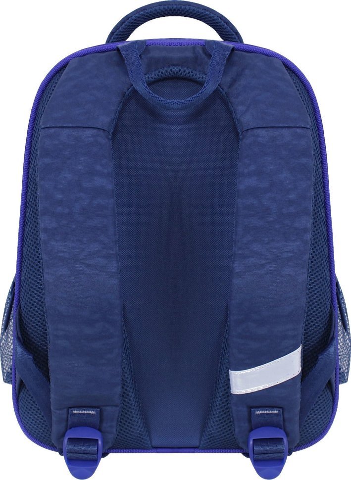 Синій шкільний рюкзак із текстилю з дизайнерським принтом Bagland (55533)