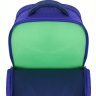 Синій шкільний рюкзак із текстилю з дизайнерським принтом Bagland (55533) - 4