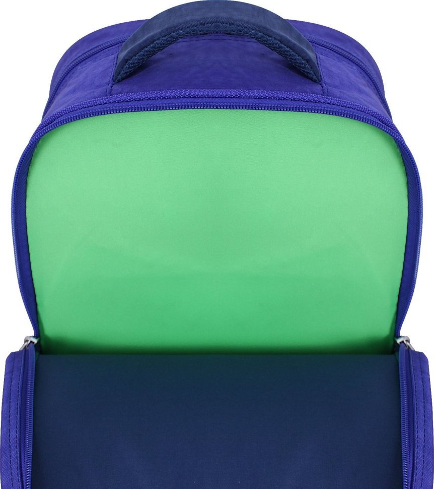 Синій шкільний рюкзак із текстилю з дизайнерським принтом Bagland (55533)