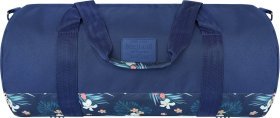 Женская дорожная сумка большого размера из синего текстиля Bagland Staff 55733