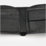 Чоловічий шкіряний портмоне чорного кольору з монетницею Ricco Grande 65933 - 4