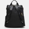 Жіночий міський рюкзак чорного кольору із щільного текстилю Monsen (56233) - 3