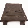 Шкіряна наплічна сумка коричневого кольору VATTO (11775) - 6