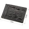 Зажим для денег из натуральной кожи крокодила черного цвета CROCODILE LEATHER (024-18169) фото №6 Зажим для денег из натуральной кожи крокодила черного цвета CROCODILE LEATHER (024-18169) modnotak фото - 6
