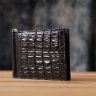Зажим для денег из натуральной кожи крокодила черного цвета CROCODILE LEATHER (024-18169) фото №7 Зажим для денег из натуральной кожи крокодила черного цвета CROCODILE LEATHER (024-18169) modnotak фото - 7