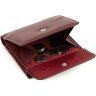 Бордовый женский кошелек компактного размера из натуральной кожи ST Leather 1767333 - 5