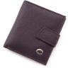 Маленький кожаный кошелек фиолетового цвета ST Leather (16511)