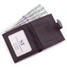 Маленький шкіряний гаманець фіолетового кольору ST Leather (16511) - 2
