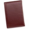 Женская кожаная обложка для паспорта и отделениями для карточек ST Leather 97733 бордовая modnotak фото - 3