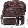 Ремень-автомат из натуральной кожи крокодила (каймана) коричневого цвета CROCODILE LEATHER (024-18235) modnotak фото - 4