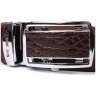 Ремень-автомат из натуральной кожи крокодила (каймана) коричневого цвета CROCODILE LEATHER (024-18235) modnotak фото - 7