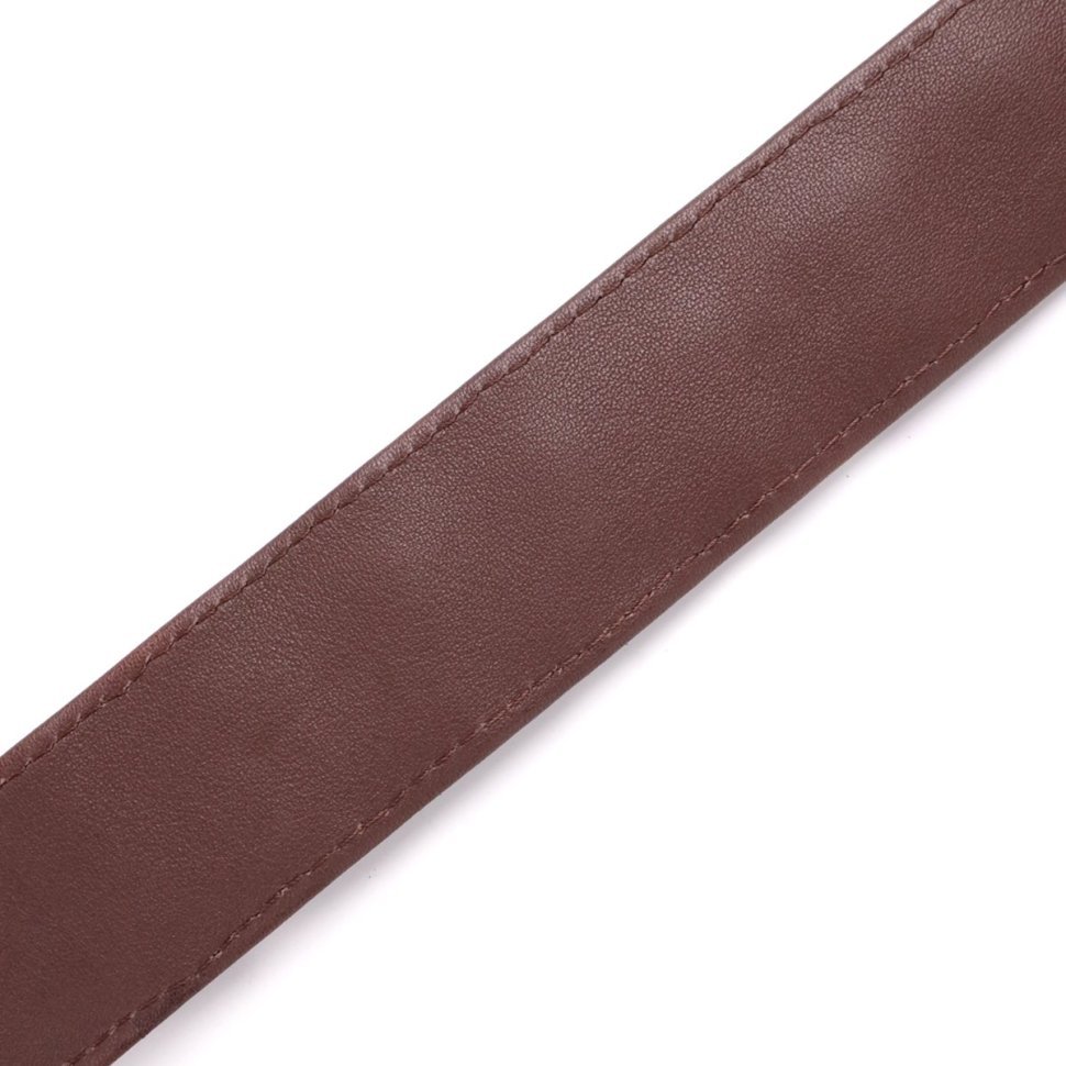 Ремень-автомат из натуральной кожи крокодила (каймана) коричневого цвета CROCODILE LEATHER (024-18235) modnotak фото №9