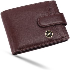 Чоловіче класичне портмоне на кнопці зі знімним блоком Hammonds Flycatcher HF502 коричневого кольору 108033