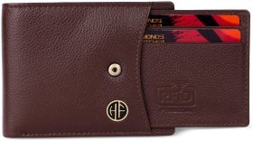 Чоловіче класичне портмоне на кнопці зі знімним блоком Hammonds Flycatcher HF502 коричневого кольору 108033