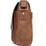 Молодіжна коричневого кольору шкіряна чоловіча сумка Vintage (20206) - 4