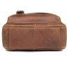 Молодежная коричневого цвета кожаная мужская сумка Vintage (20206) - 6