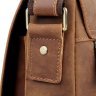 Молодіжна коричневого кольору шкіряна чоловіча сумка Vintage (20206) - 8