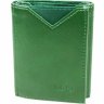 Мініатюрний темно-зелений жіночий гаманець зі шкірозамінника з фіксацією на кнопки MD Leather (21522) - 1